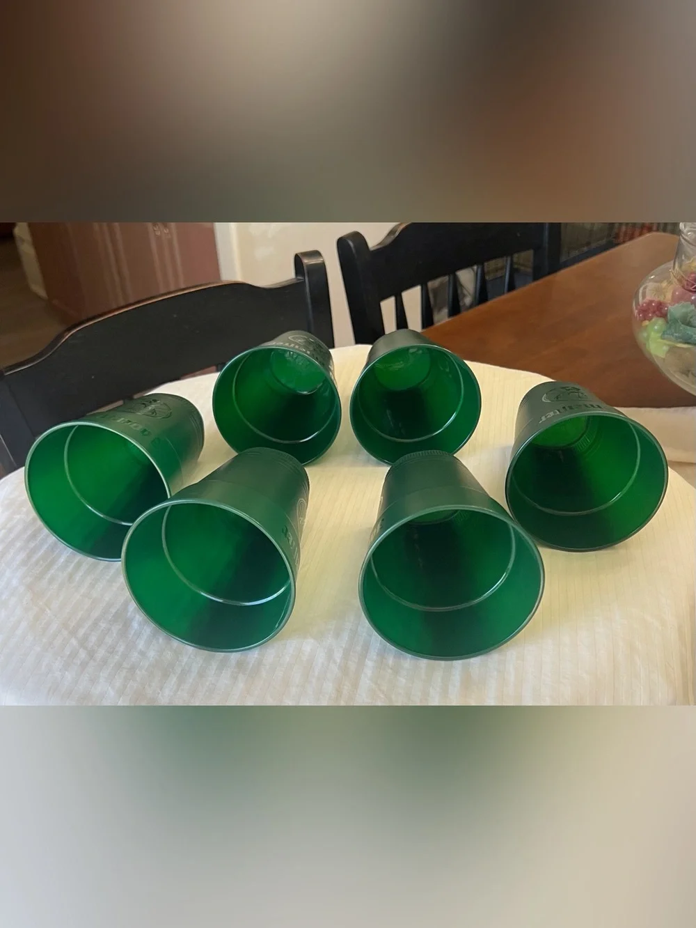 12 Jagermeister Green Plastic Stadium Tumblers Deer Stag Logo Tailgate Unused